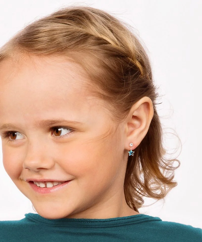 Medizinische Ohrringe Pendant Star – Bild 3