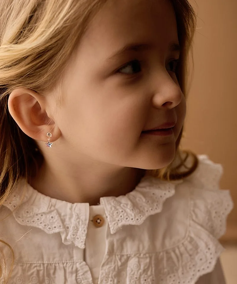 Medizinische Ohrringe Pendant Star – Bild 4