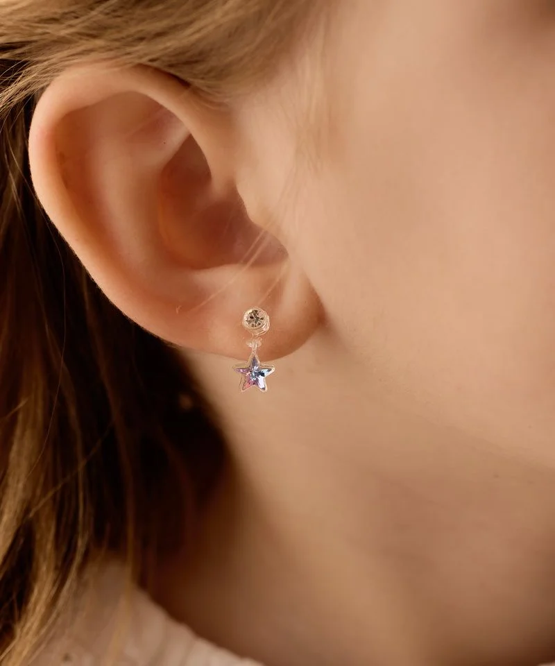 Medizinische Ohrringe Pendant Star – Bild 5
