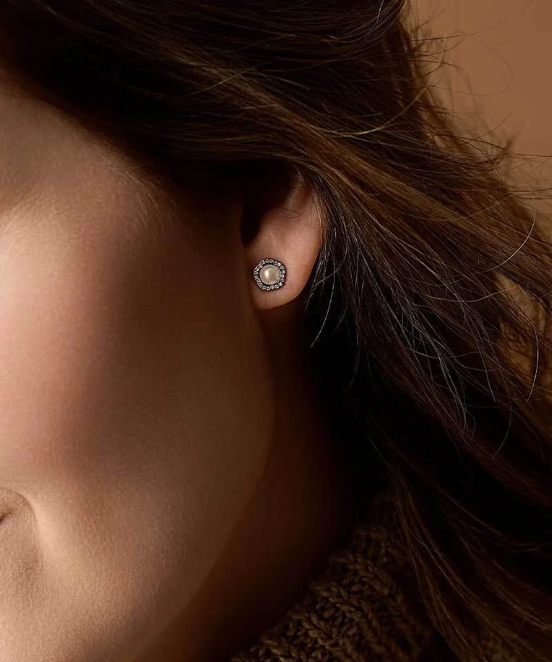 Blomdahl Brilliance Fancy Pearl Ohrringe 8 mm – Bild 10
